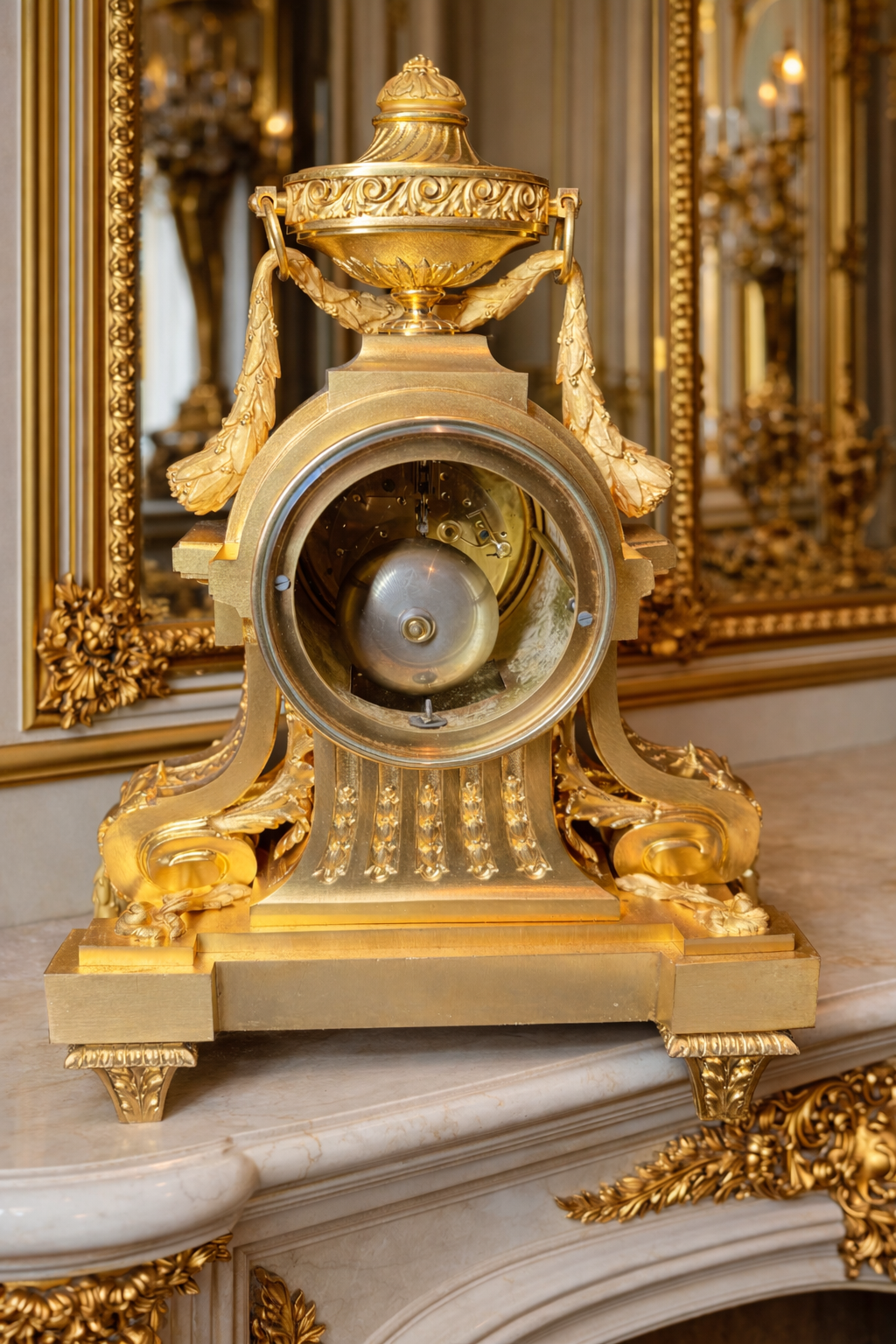 Early 1840's Antique Bronze Louis XV Pendulum Clock — OSMAN ANTIQUE